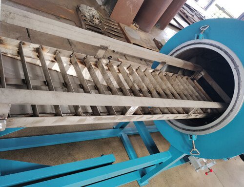 Operation procedure for cooling down the screw cleaning furnace