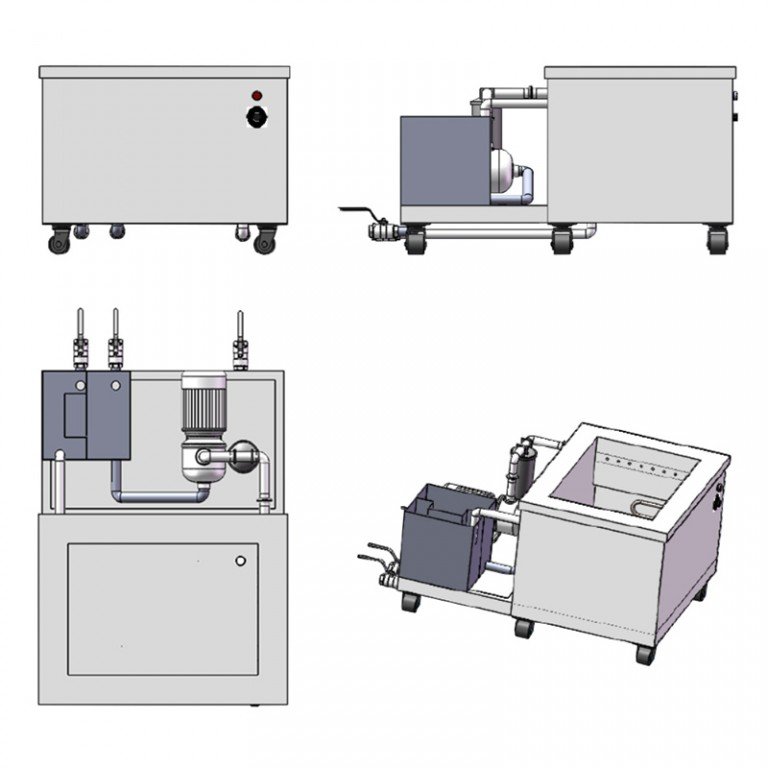 Industrial Ultrasonic Cleaner with Filtration System Thermal cleaning
